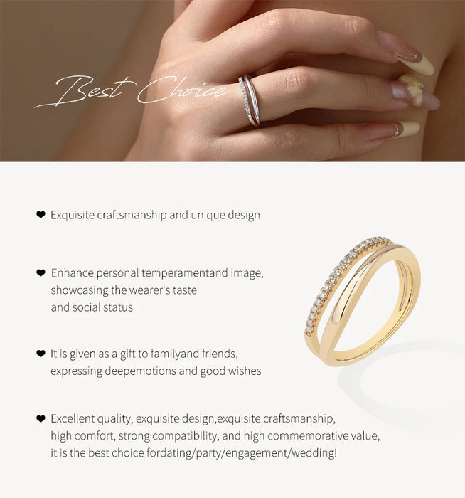 S925 Moissanite Ring – D-Color VVS1 Stone in 18K Gold Plating