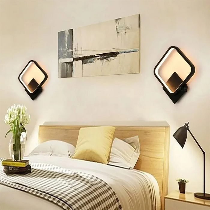 LED Wall Light – 3-Color Dimmable Lighting with Modern Minimalist Design