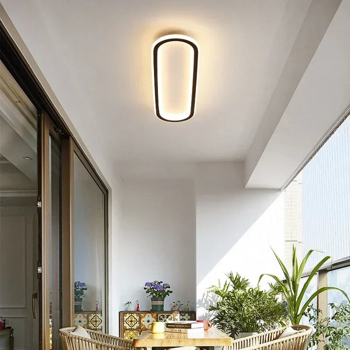 Modern LED Ceiling Light – Long Surface-Mounted Fixture with Dimmable Brightness - Samanta Factory