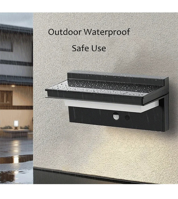 Solar Motion Sensor Wall Lamp – Waterproof Outdoor LED Lighting for Garden & Porch - Samanta Factory