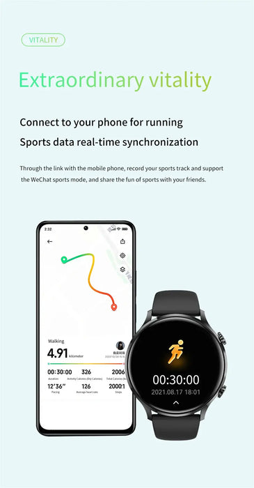 Bluetooth Calling Smartwatch – Fitness & Health Tracking SF