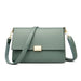 Women’s Genuine Leather Shoulder Bag – Square Ruched Handbag with Hasp Closure - Samanta Factory