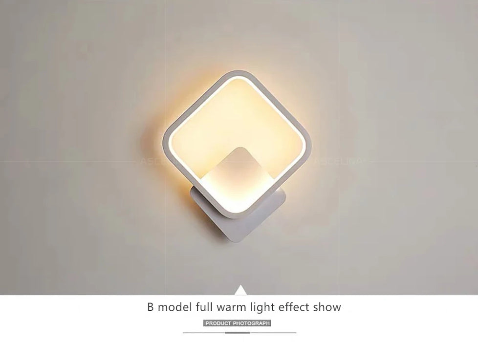 LED Wall Light – 3-Color Dimmable Lighting with Modern Minimalist Design