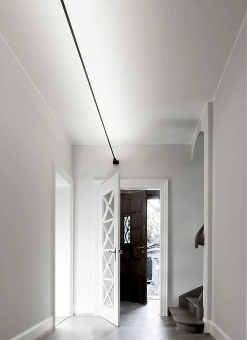 Modern Linear LED Wall Lamp – Black & White Minimalist Skyline Design - Samanta Factory