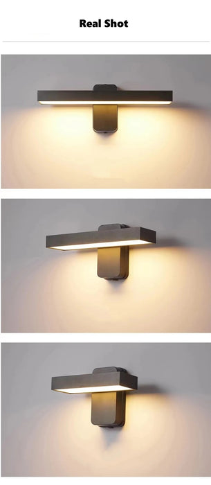 PIR Motion Sensor Wall Lamp – Rotatable, Waterproof IP65 Outdoor LED Light for Garden - Samanta Factory