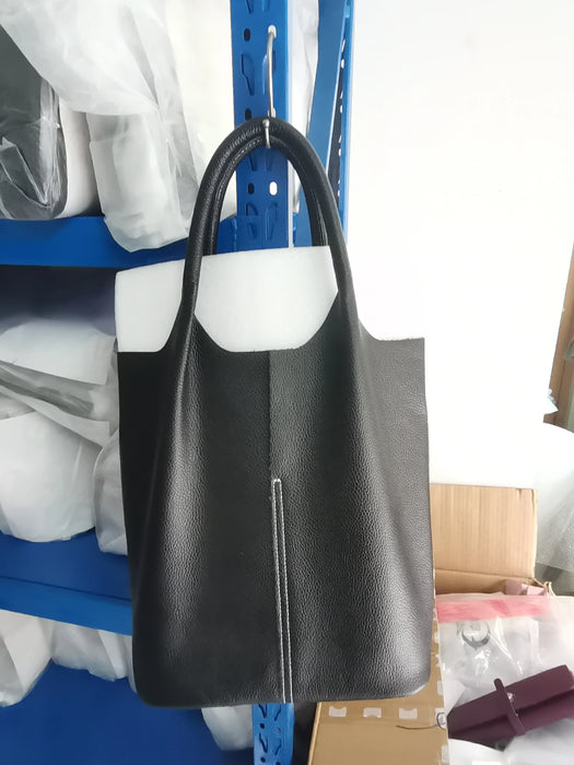 Bucket Bag – Soft Versatile Leather Shoulder Handbag for Women - Samanta Factory