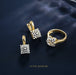 Square CZ Jewelry Set – 14K Gold Plated Copper SF
