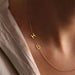 Custom Name Necklace – Gold Letter Pendant for Women SF