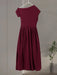 Maxi Dress – Pleated Patchwork Elegance - Samanta Factory