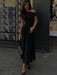 Maxi Dress – Pleated Patchwork Elegance - Samanta Factory
