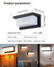 LED Wall Lights – PIR Motion Sensor, Waterproof Outdoor Lamps for Garden & Porch - Samanta Factory