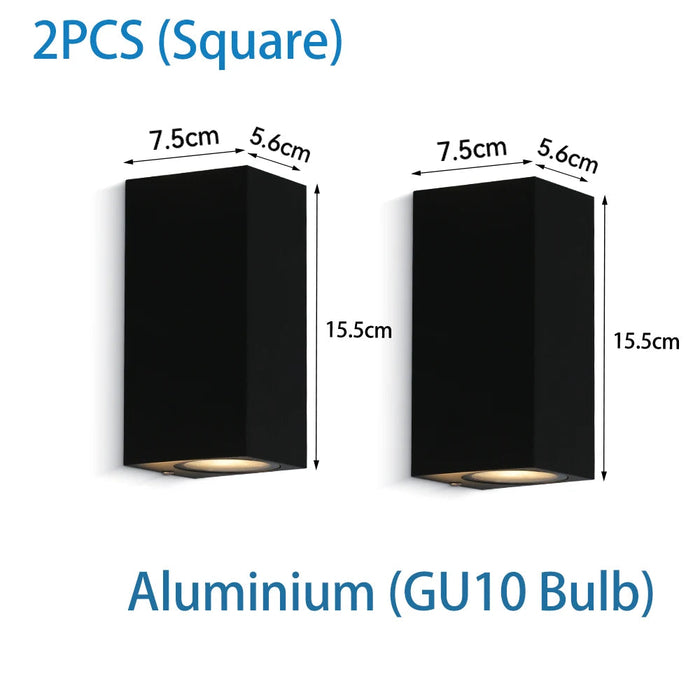 Modern LED Wall Lamp – Double Head Waterproof E27 Indoor Outdoor Lighting SF