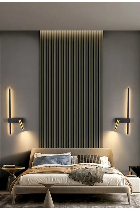 Nordic Modern LED Wall Lamp – Black & White Minimalist Design for Living Room & Bedroom - Samanta Factory