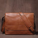 Vintage Leather Satchel Bag – Soft Men’s Crossbody Shoulder Bag SF