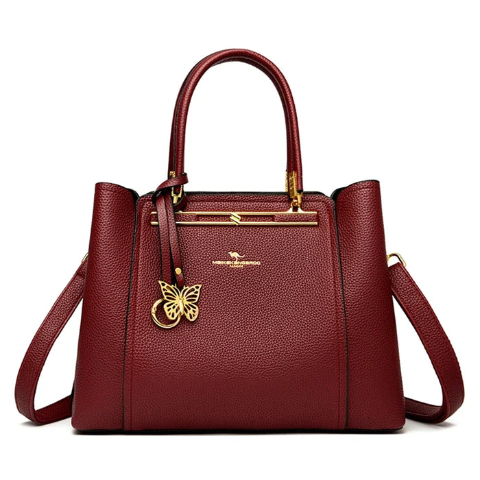 Women’s Tote Bag – Soft Microfiber Leather Casual Handbag with Zipper Closure - Samanta Factory