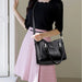 Casual Tote Shoulder & Crossbody Bag – Versatile, Soft PU Leather with Sequined Design - Samanta Factory