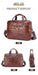Leather Business Briefcase – Professional 15-Inch Laptop Work Bag SF