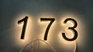 LED House Numbers – Backlit Stainless Steel Address Sign SF