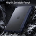 iPad 10.2" Case with Pencil Holder – Trifold Stand Clear Back Auto Sleep/Wake Cover SF