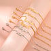 Custom Name Bracelet – Elegant Letter Charm Bracelet SF