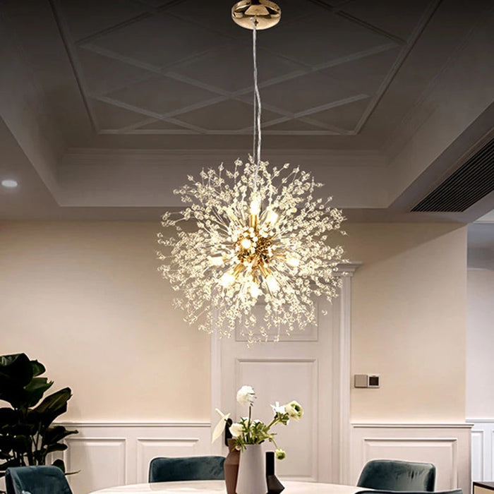 Crystal Dandelion Pendant Light – Modern LED Chandelier for Living Room, Restaurant & Bar Samanta Factory