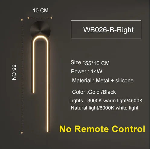 LED Wall Light – Modern Indoor Wall Sconce with 3-Colour Temperature for Bedroom & Hallway SF