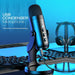 USB Condenser Microphone Kit – Cardioid with DSP Noise Cancellation & Plug-and-Play Setup SF