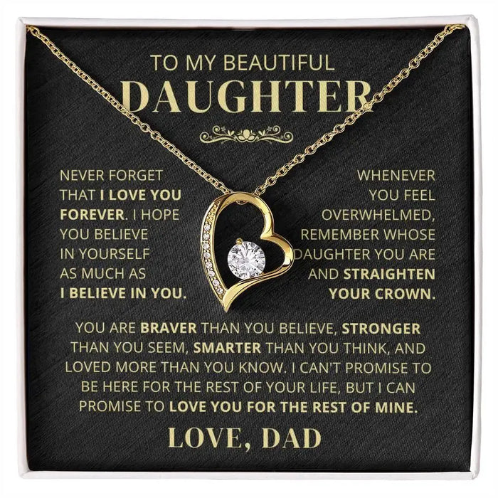 Heart Knot Pendant Necklace – Sparkling Zircon Gift for Daughters SF