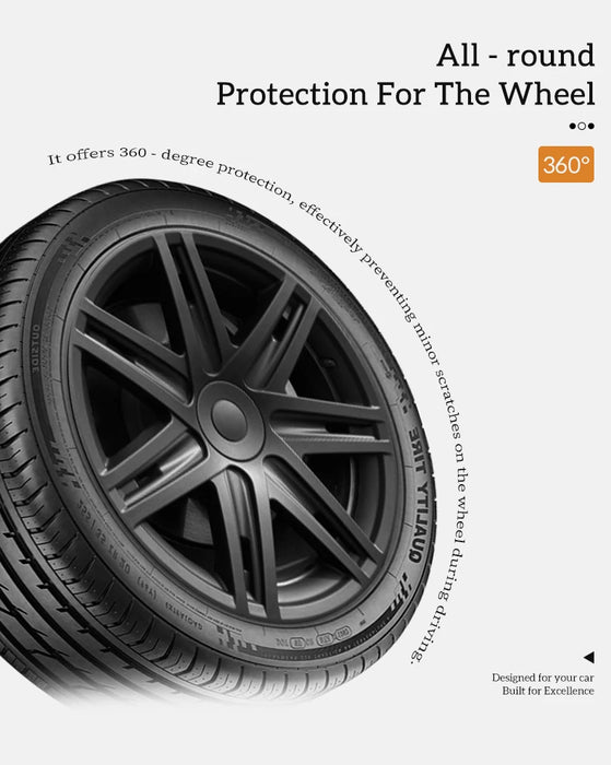 Design for TESLA 19 Inch Star Wheel Caps 4PCS Hubcap Automobile Hub Cap Full Rim Cover Accessories for Tesla Model Y 2020-2024 - Samanta Factory