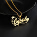 Custom Name Crown Necklace- Trendy Crown Name Necklace in Gold, Silver & Rose Gold SF
