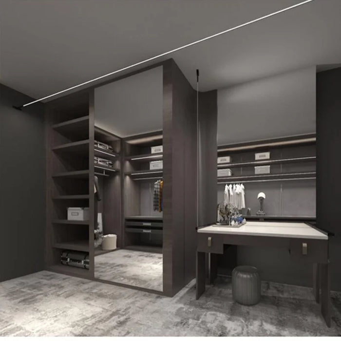 Modern Linear LED Wall Lamp – Black & White Minimalist Skyline Design - Samanta Factory