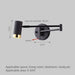 Modern Wall-Mounted LED Lamp – Adjustable Swing Arm with Warm/Cold Light for Bedrooms & Living Rooms - Samanta Factory