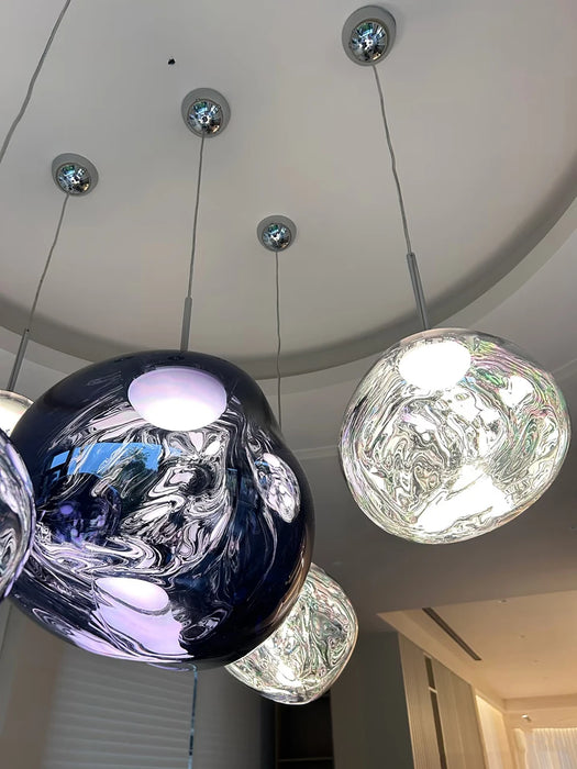 Smart Dimmable Pendant Light – Polished Chrome LED Cord Fixture - Samanta Factory