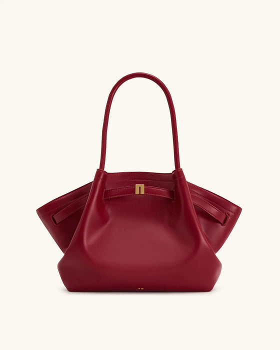 PU Leather Dumpling Shoulder Bag – Soft Fashion Tote with Hasp Closure for Women - Samanta Factory