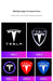 Tesla 2Pcs Car Door Projector Welcome Lights Accessories For Tesla Model 3 S X Y Cybertruck Roadster SpaceX Car Accessories - Samanta Factory