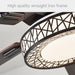 Smart Ceiling Fan with Light – Remote-Controlled Retractable Blades & Dimmable LED - Samanta Factory