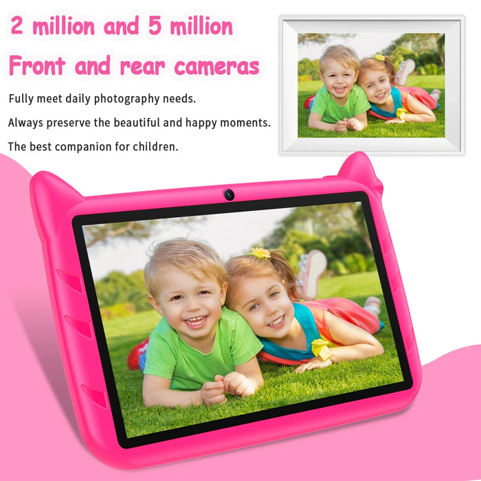 BDF 7-Inch Kids Tablet – Android 13 with 64GB Storage, Dual Cameras & Parental Controls