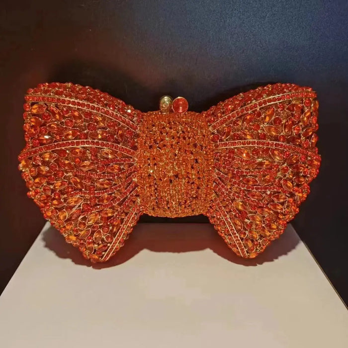 Metallic Minaudiere – Hard Party Clutch for Women SF