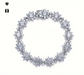 D color VVS1 moissanite Cuban tennis bracelet in 925 sterling silver with rhodium plating