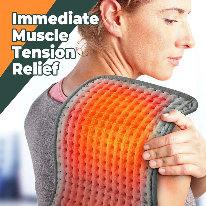 Electric Heating Pad – Adjustable 10-Level Temperature & 3-Timer Settings for Full-Body Relief - Samanta Factory