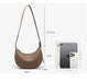 Chic Half-Moon Leather Handbag – Stylish Crossbody Bag for Women, Ideal Gift for Loved Ones - Samanta Factory