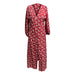 Women’s V-Neck Floral Maxi Dress – High-Waist Slit for Effortless Boho Chic - Samanta Factory