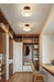 Modern LED Ceiling Light – Wooden & Glass Fixture for Home Lighting - Samanta Factory