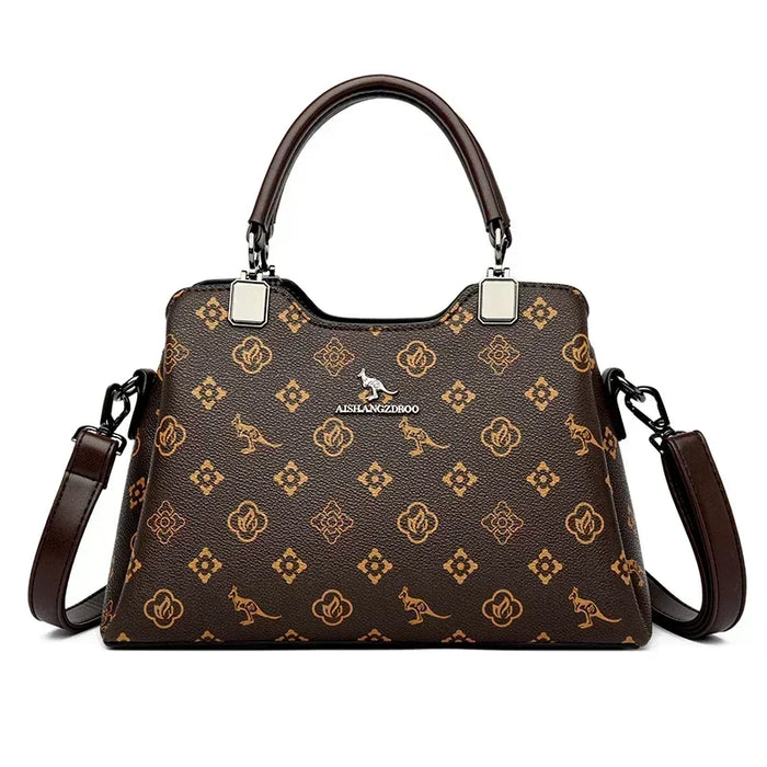 High-Quality PU Leather Handbag for Women – Animal Print Casual Tote, Versatile Fashion Bag - Samanta Factory