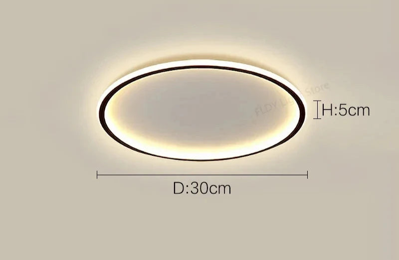 Modern Ultra-Thin LED Ceiling Light – Remote Control, Dimmable, Energy-Saving Lighting Fixture - Samanta Factory