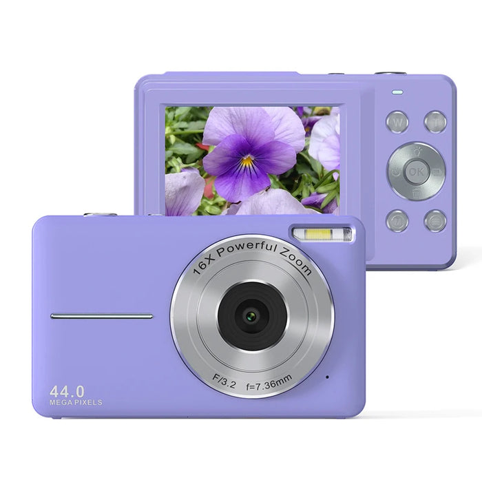 Digital Camera – 44MP Auto Focus with 1080P Video & 16X Zoom