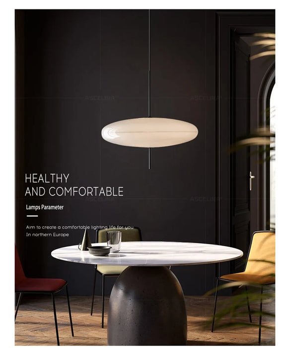 Modern Pendant Light – Flying Saucer Design with LED Illumination