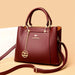 Women’s Soft PU Leather Handbag – Fashionable Casual Tote with Sequined Detail - Samanta Factory
