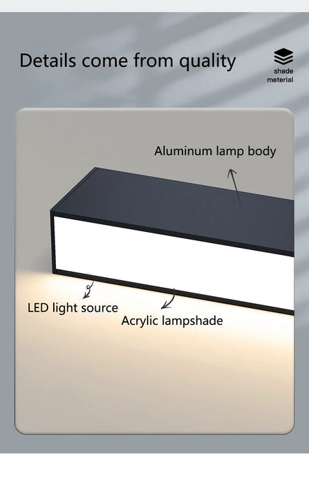 Modern LED Ceiling Light – Sleek Aluminum Design for Home Interiors - Samanta Factory