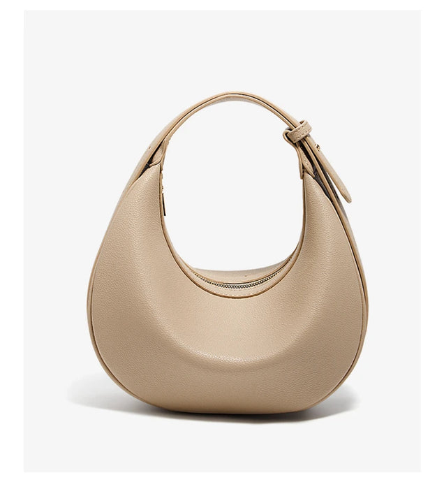 Chic Half-Moon Leather Handbag – Stylish Crossbody Bag for Women, Ideal Gift for Loved Ones - Samanta Factory